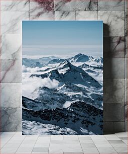 Πίνακας, Majestic Snow-Capped Mountains Μαγευτικά Χιονισμένα Βουνά