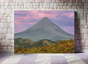 Πίνακας, Majestic Volcano with Purple Skies Μεγαλοπρεπές ηφαίστειο με πορφυρούς ουρανούς