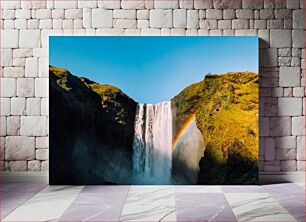 Πίνακας, Majestic Waterfall and Rainbow Majestic Waterfall and Rainbow
