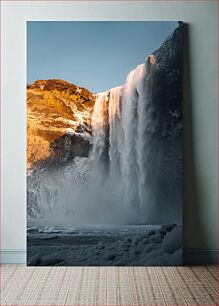 Πίνακας, Majestic Waterfall at Sunrise Majestic Waterfall at Sunrise