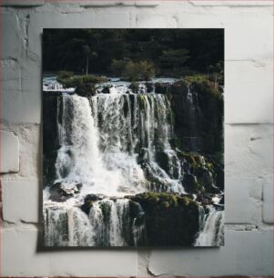 Πίνακας, Majestic Waterfall in the Wilderness Majestic Waterfall in the Wilderness