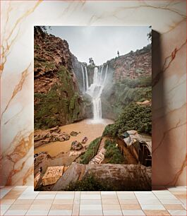 Πίνακας, Majestic Waterfall Μεγαλοπρεπής Καταρράκτης