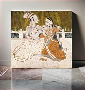 Πίνακας, Maker unknown, India - Krishna and Radha