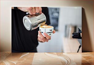 Πίνακας, Making a Cup of Coffee Φτιάχνοντας ένα φλιτζάνι καφέ