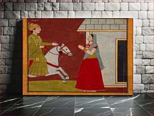 Πίνακας, Malati Receives a Visitor, Folio from a Malati-Madhava series by Bhagvan Das