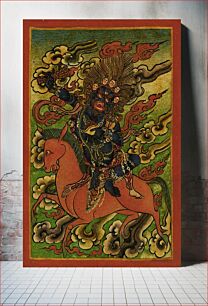 Πίνακας, Male Deity on a Red Horse, Nyingmapa Buddhist or Bon Ritual Card