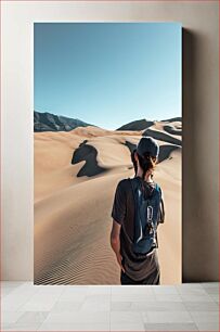 Πίνακας, Man Exploring the Desert Άνθρωπος που εξερευνά την έρημο