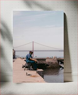 Πίνακας, Man Fishing by the River Man Fishing by the River