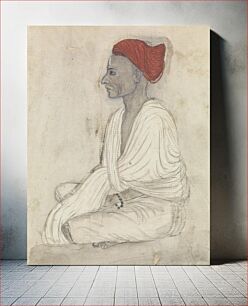 Πίνακας, Man in a Red Turban Sitting Crosslegged