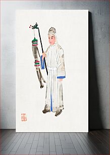 Πίνακας, Man in mourning dress illustration