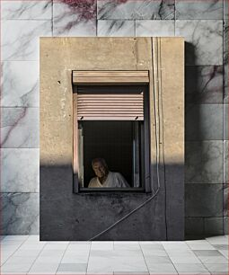Πίνακας, Man Looking Out of Window Άνθρωπος που κοιτάζει έξω από το παράθυρο