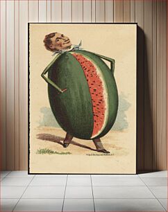 Πίνακας, Man's head on a watermelon body