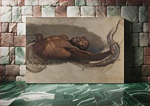 Πίνακας, Man Struggling with a Boa Constrictor, Study for “The Liboya Serpent Seizing His Prey”