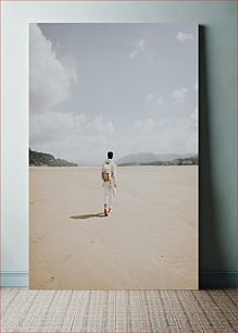 Πίνακας, Man Walking on the Beach Άνδρας που περπατά στην παραλία