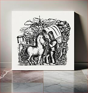 Πίνακας, Man with a horse and carriage (ca. 1891–1941) by Leo Gestel