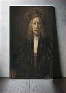 Πίνακας, Man with pearl-studded beret by Rembrandt van Rijn