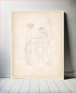 Πίνακας, Man, woman, and phonograph (between 1880 and 1935) by Oliver Herford