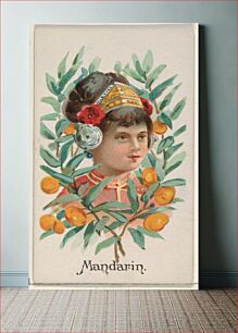 Πίνακας, Mandarin, from the Fruits series (N12) for Allen & Ginter Cigarettes Brands