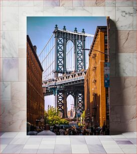 Πίνακας, Manhattan Bridge View Θέα στη γέφυρα του Μανχάταν