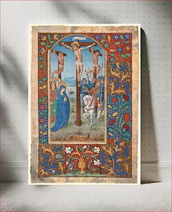 Πίνακας, Manuscript Leaf with the Crucifixion, from a Book of Hours, North French