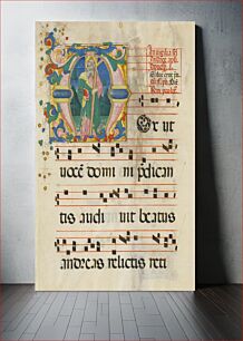 Πίνακας, Manuscript Leaf with the Feast of Saint Andrew in an Initial M, from an Antiphonary