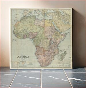 Πίνακας, Map of Africa : and adjoining portions of Europe and Asia