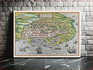 Πίνακας, Map of Alexandria (1575) by Georg Braun