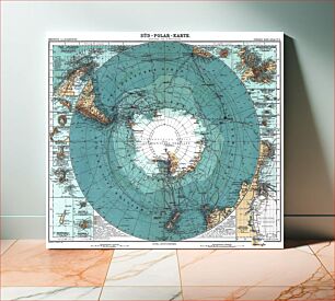 Πίνακας, Map of Antarctica. Scale [ca. 1:40,000,000]. Col., 34 × 41 cm