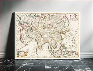 Πίνακας, Map of Asia. Identical to the maps of Guillaume D'Isle (ca.1723)