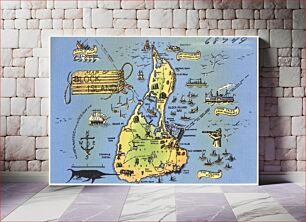 Πίνακας, Map of Block Island