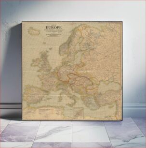 Πίνακας, Map of Europe showing countries as established by the Peace Conference at Paris