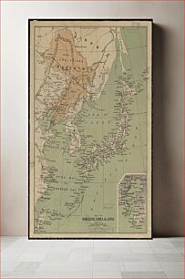 Πίνακας, Map of Manchuria, Corea & Japan