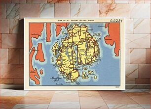 Πίνακας, Map of Mt. Desert Island, Maine