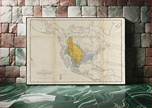 Πίνακας, Map of North America : to illustrate facts of geographical distribution