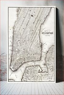 Πίνακας, Map of the city of New York (ca. 1850) from Library of Congress Geography and Map Division Washington