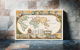 Πίνακας, Map of the Earth 1681