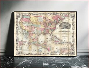 Πίνακας, Map of the United States of America, the British provinces, Mexico, the West Indies and Central America, with part of New Granada and Venezuela