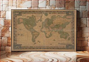 Πίνακας, Map of the world, on Mercator's projection