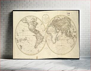 Πίνακας, Map of the world, shewing the tracks & discoveries of Captn. Cook