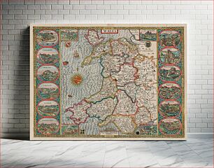 Πίνακας, Map of Wales (1610) by John Speed