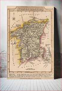 Πίνακας, Map of Worcestershire