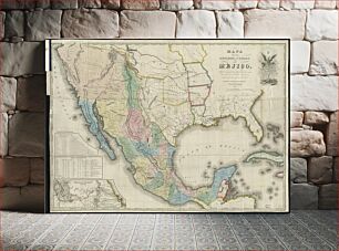Πίνακας, Mapa de los Estados Unidos de Méjico