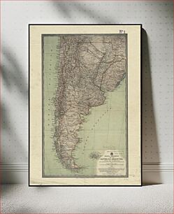 Πίνακας, Mapa-relieve de la República Argentina construido segun los ultimos datos y documentos ineditos de propiedad del establecimiento