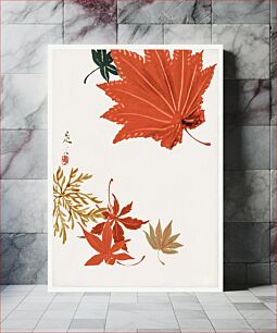 Πίνακας, Maple Leaves by Shibata Zeshin