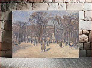 Πίνακας, March day in the Luxembourg Gardens by Karl Schou