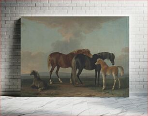 Πίνακας, Mares and Foals, facing right
