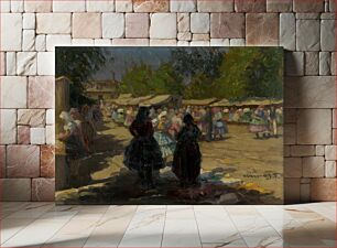 Πίνακας, Market in michalovce ii., Teodor Jozef Mousson
