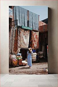 Πίνακας, Market with Tapestries and Rugs Αγορά με ταπετσαρίες και χαλιά