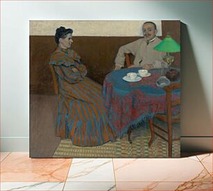Πίνακας, Married couple at the table, Julius Andorko