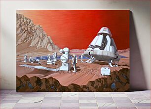 Πίνακας, Mars mission (1989) illustrated by Les Bossinas of NASA Lewis Research Center